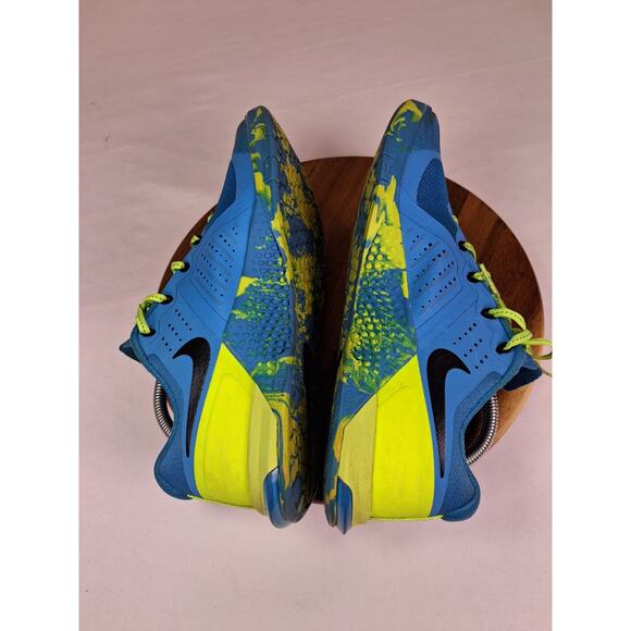Womens Nike Metcon 2 Athletic Shoes Size 10 Neon Yellow Blue 843972-400 - Picture 6 of 10